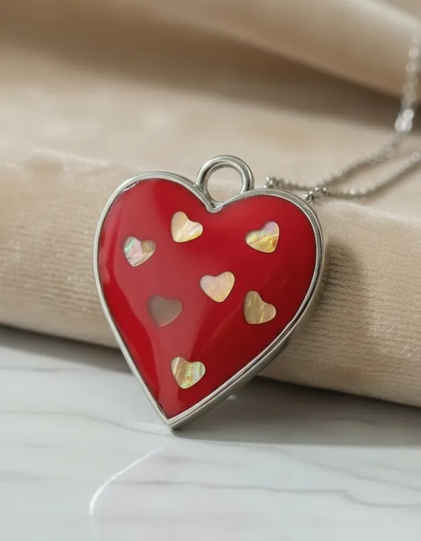 Red_Enamel_Heart_Charm_Resin_Pendant_With_Mini_Gold_Hearts