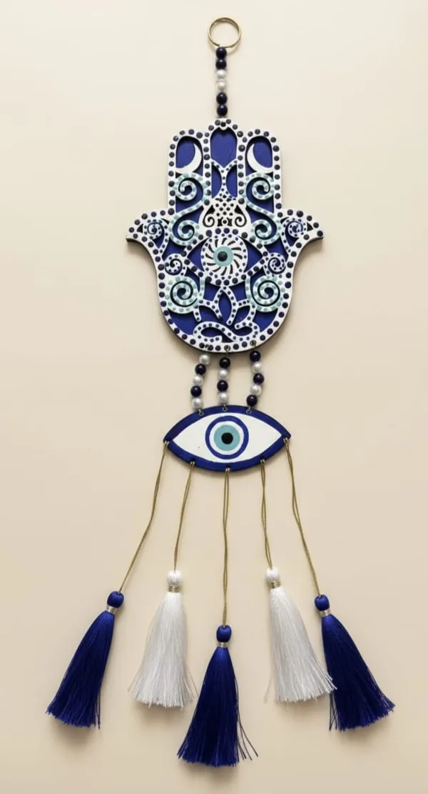 Hamsa_Hand_&_Evil_Eye_Wall_Hanging_With_Tassels_-_Blue_&_White_Decorative_Charm
