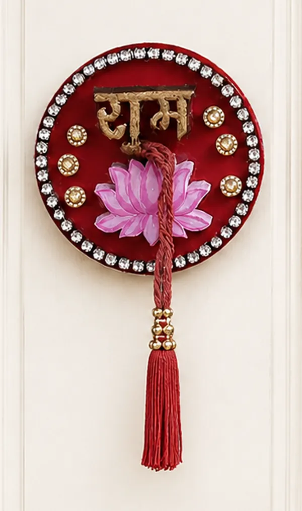 3_Pairs_(6_Pieces)_Decorative_Handcrafted_Wooden_Door_Frame_Rakhi_Sooun