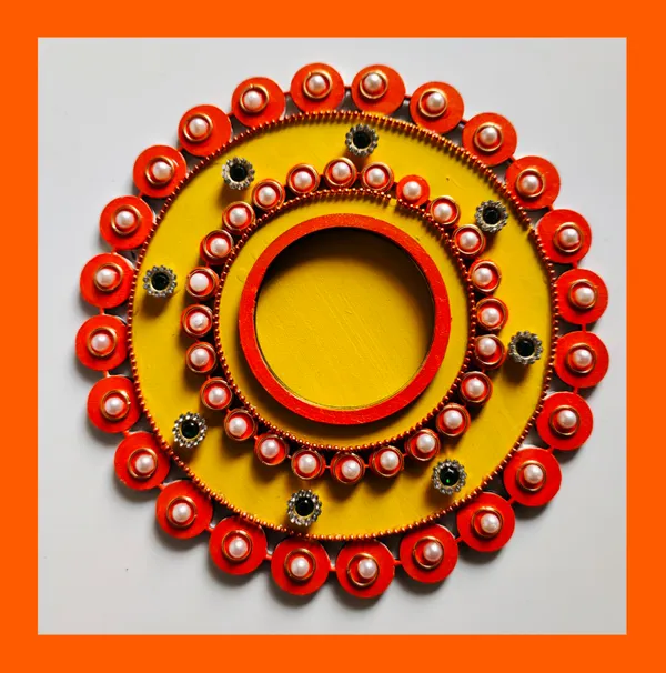 Decorative_Handcrafted_Traditional_Yellow_And_Red_Rangoli_Pattern_Tea_Light_Candle_Holder