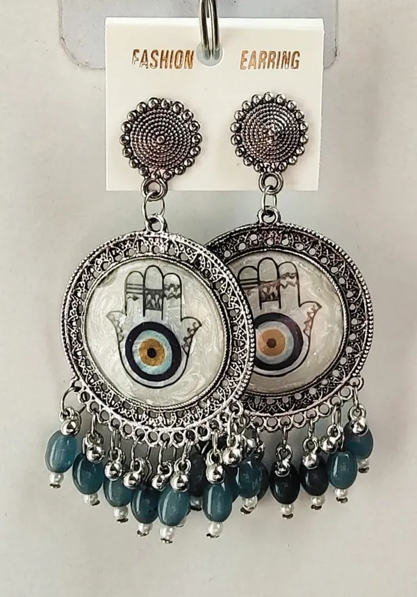Handcrafted_Evil_Eye_Hamsa_Resin_Hand_Chandbali_Earrings_With_Blue_Beads