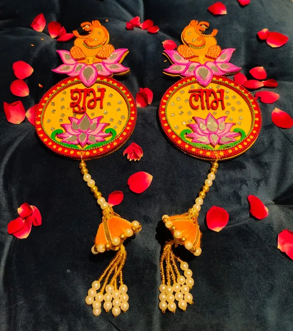 Decorative_Handcrafted_Vinayak_Shubh_Labh_Wall_Hanging_Pair_-_Traditional_Door_Decor