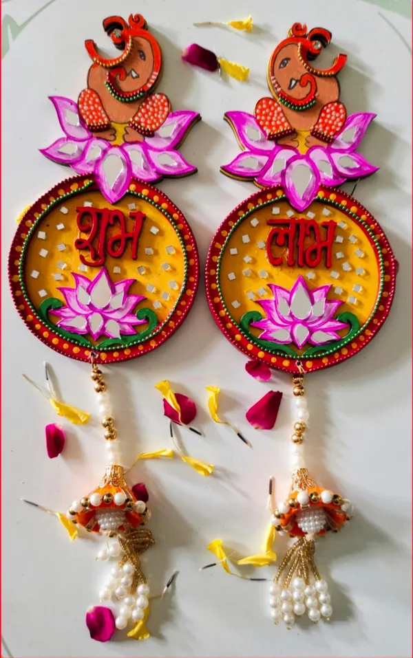 Decorative_Handcrafted_Vinayak_Shubh_Labh_Wall_Hanging_Pair_-_Traditional_Door_Decor