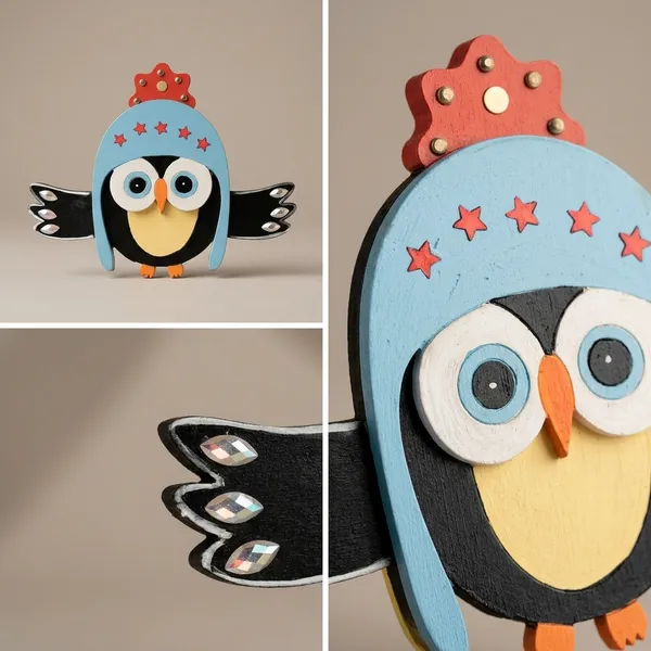 Penguin_Christmas_Decor_Fridge_Magnet