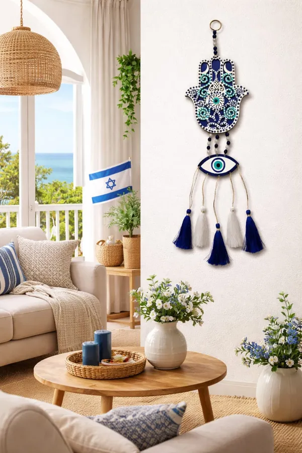 Hamsa_Hand_&_Evil_Eye_Wall_Hanging_With_Tassels_-_Blue_&_White_Decorative_Charm