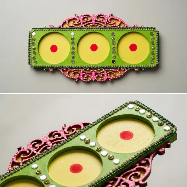 Decorative_Handcrafted_Multicolour_3_Slots_Tea_Light_Candle_Holder