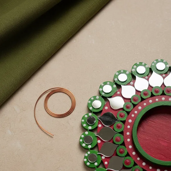 Decorative_Handcrafted_Traditional_Red_&_Green_Rangoli_Pattern_Tea_Light_Candle_Holder