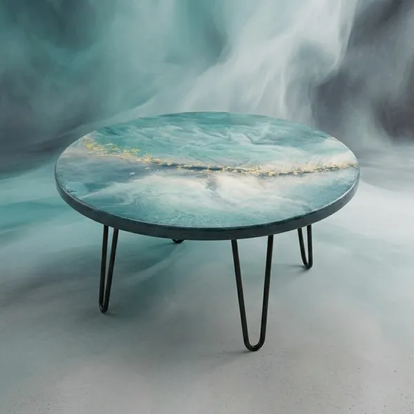 Blue_Sea_Lagoon_Round_Coffee_Table_with_Resin_Coat_&_18_inch_Golden_Legs