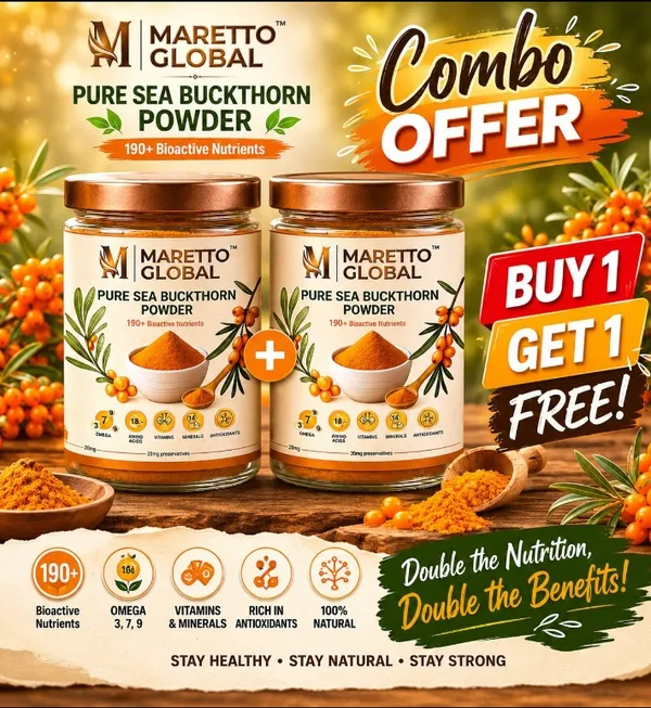 Maretto__Global__Pure__Sea_Buckthorn_Powder-Buy_1_Get_1_Free__Combo_Pack__200GM