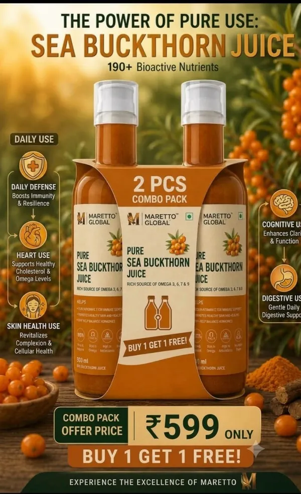 Pack_of_2_Maretto__Global_Pure_Sea_Buckthorn_Juice_(500ml__Bottle_Buy_1_Get_1_Free__