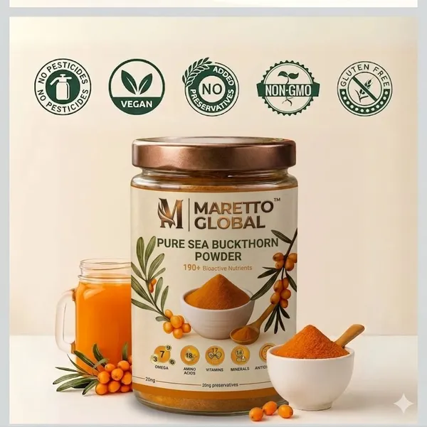 Maretto__Global__Pure__Sea_Buckthorn_Powder-Buy_1_Get_1_Free__Combo_Pack__200GM