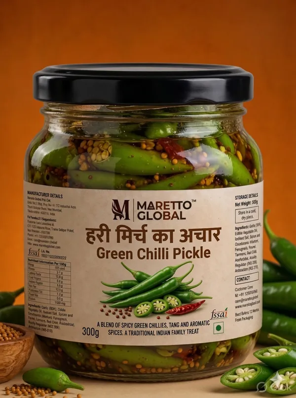 Traditional_Handcrafted_Green_Chilli_Pickle_|_400G