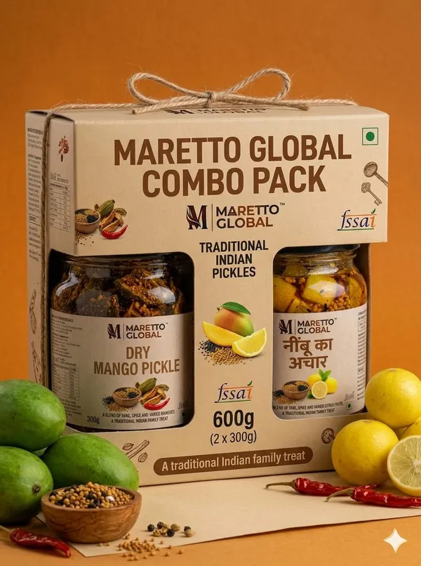 Traditional_Handcrafted__Dry_Mango_Pickle_And__Lemon__Pickle_|_Pack_Of_2|_300G_Each