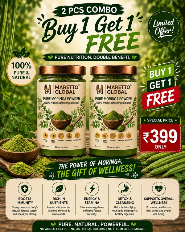 Maretto_Global_Pure_Moringa_Powder__Superfood_|_Whole_Leaf_)_Buy_1_Get_1_Free__Combo_pack_200_GM
