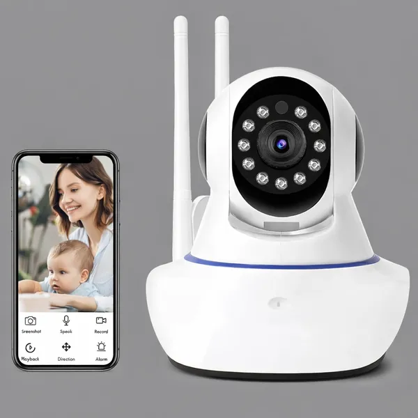 Sentrix_Pro_(Upgraded)_Hd_Smart_Wifi_Wireless_Ip_Cctv_Security_Camera_,_Night_Vision_,_2-Way_Audio_,_Support_64Gb_Micro_Sd_Card_Slot