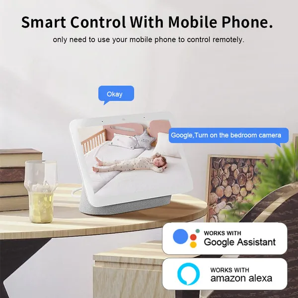 SANTRIX_1080P_Indoor_Security_Camera_for_Baby_Monitor,_Dog_Camera_w/Motion_Detection,_2-Way_Audio_Siren,_Night_Vision,_Cloud_&_SD_Card_Storage
