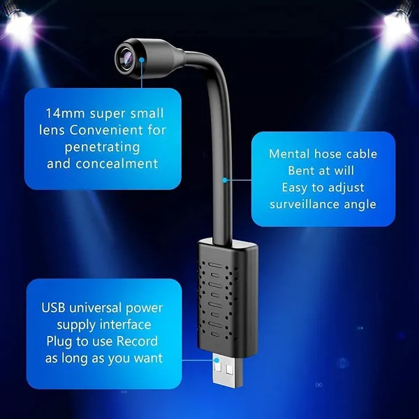 Sentrix_2Mp_Full_Hd_Flexible_Usb_Wifi_Camera_1080P_Smart_Mini_Home_Security_Cam_With_140°_Wide_Angle_Lens_,_Real-Time_Motion_Sensor_Alerts_And_Live_Streaming_,_Connect_With_V380_Pro_App