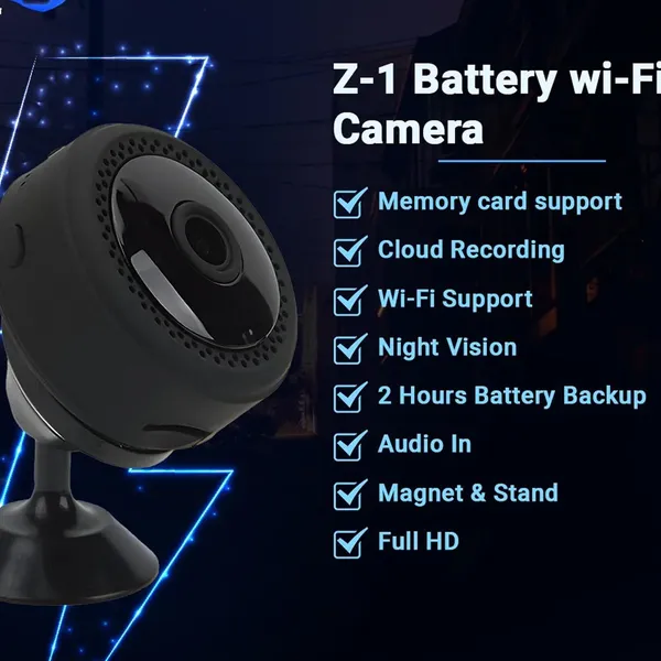 Sentrix_2Mp_Full_Hd_Magnetic_Mini_Camera_,_1080P_Wireless_Security_Video_Capture_,_Smart_Motion_Alerts_And_Loop_Recording_Monitoring_,_Supported_By_V380_Pro_App_(Mini_Magnet)