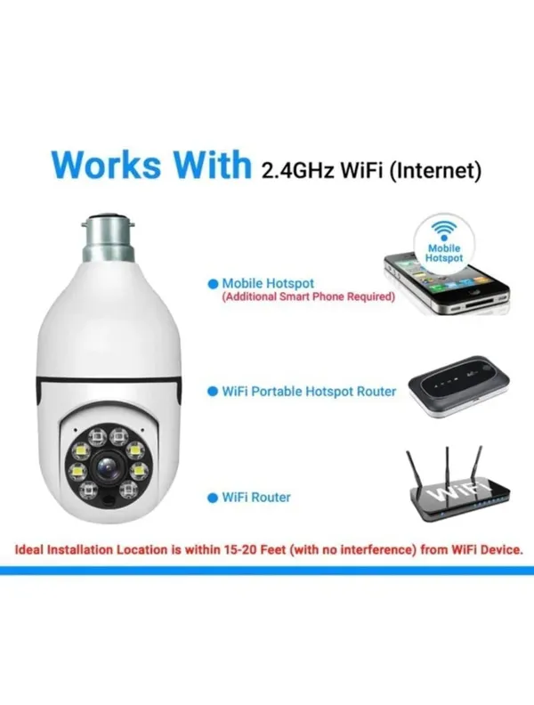 Sentrix_3Mp_Wifi_Light_Bulb_Camera_For_Home_Indoor_,_360°_View_,_Full_Hd_,_Color_Night_Vision_,_Motion_Detection_,_Two_Way_Audio_,_Wireless_Home_Security_Camera_With_Mobile_App_V380_Pro