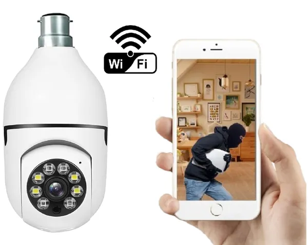 Sentrix_3Mp_Wifi_Light_Bulb_Camera_For_Home_Indoor_,_360°_View_,_Full_Hd_,_Color_Night_Vision_,_Motion_Detection_,_Two_Way_Audio_,_Wireless_Home_Security_Camera_With_Mobile_App_V380_Pro