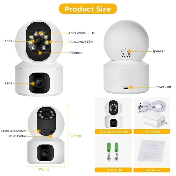 Sentrix_5Mp_Indoor_Wifi_Smart_Cctv_Camera_For_Home_,_1080P_Hd_,_Color_Night_Vision_,_Motion_Detection_,_Two_Way_Audio_,_Wireless_Home_Security_Camera_With_Mobile_App_V380_Pro