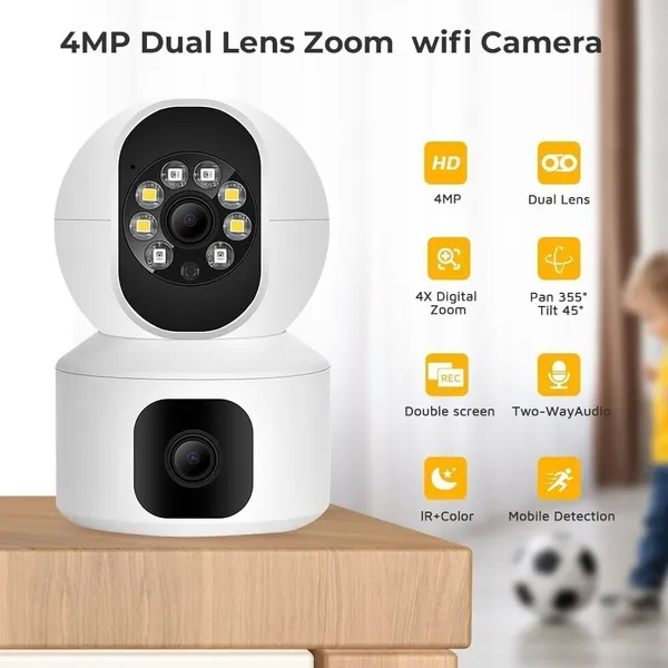 Sentrix_5Mp_Indoor_Wifi_Smart_Cctv_Camera_For_Home_,_1080P_Hd_,_Color_Night_Vision_,_Motion_Detection_,_Two_Way_Audio_,_Wireless_Home_Security_Camera_With_Mobile_App_V380_Pro