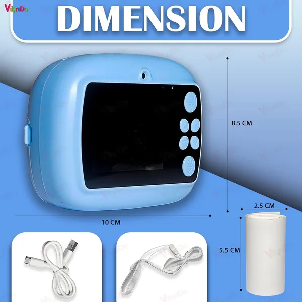 Sentrix_Instant_Print_Camera_For_Kids_,_1080P_Hd_Digital_Video_Camera_With_Built-In_Printer_,_Instant_Photo_Multicolor