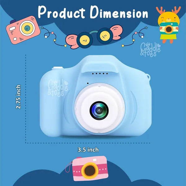 Sentrix_Mini_Blue_Digital_Camera_For_Kids_1080P_Video_And_12Mp_Photos_,_2-Inch_Screen,_Usb_Rechargeable,_Compact_Toy_Camera_For_Boys_And_Girls_Ages_3-15_,_Fun_And_Educational_Gift_For_Beginners
