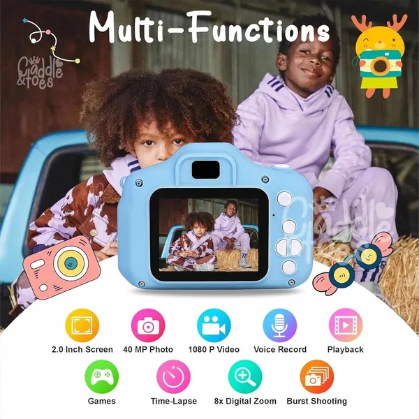 Sentrix_Mini_Blue_Digital_Camera_For_Kids_1080P_Video_And_12Mp_Photos_,_2-Inch_Screen,_Usb_Rechargeable,_Compact_Toy_Camera_For_Boys_And_Girls_Ages_3-15_,_Fun_And_Educational_Gift_For_Beginners