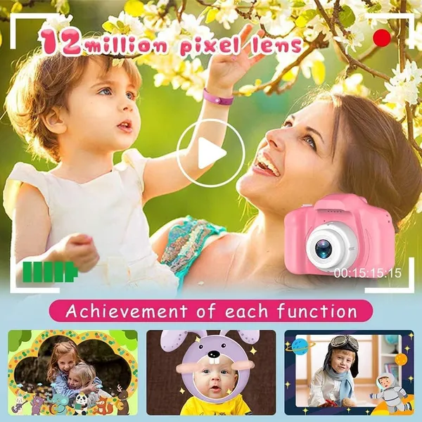 Sentrix_Mini_Pink_Digital_Camera_For_Kids_1080P_Video_And_12Mp_Photos_,_2-Inch_Screen,_Usb_Rechargeable,_Compact_Toy_Camera_For_Boys_And_Girls_Ages_315_,_Fun_And_Educational_Gift_For_Beginners