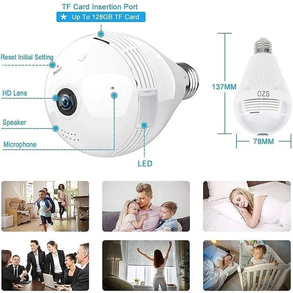 Sentrix_Panoramic_3Mp_Indoor_Wifi_Light_Bulb_Camera_,360°__View_,_Color_Night_Vision_,_Motion_Detection_,_Smart_Led_Light_Bulb_,_Wireless_Light_Socket_Bulb_For_Home_With_Mobile_App_V380_Pro