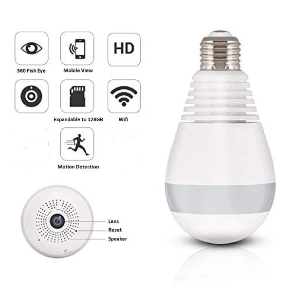 Sentrix_Panoramic_3Mp_Indoor_Wifi_Light_Bulb_Camera_,360°__View_,_Color_Night_Vision_,_Motion_Detection_,_Smart_Led_Light_Bulb_,_Wireless_Light_Socket_Bulb_For_Home_With_Mobile_App_V380_Pro
