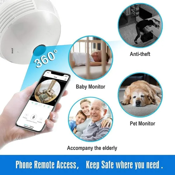 Sentrix_Panoramic_3Mp_Indoor_Wifi_Light_Bulb_Camera_,360°__View_,_Color_Night_Vision_,_Motion_Detection_,_Smart_Led_Light_Bulb_,_Wireless_Light_Socket_Bulb_For_Home_With_Mobile_App_V380_Pro