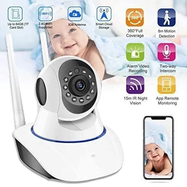 Sentrix_Pro_(Upgraded)_Hd_Smart_Wifi_Wireless_Ip_Cctv_Security_Camera_,_Night_Vision_,_2-Way_Audio_,_Support_64Gb_Micro_Sd_Card_Slot