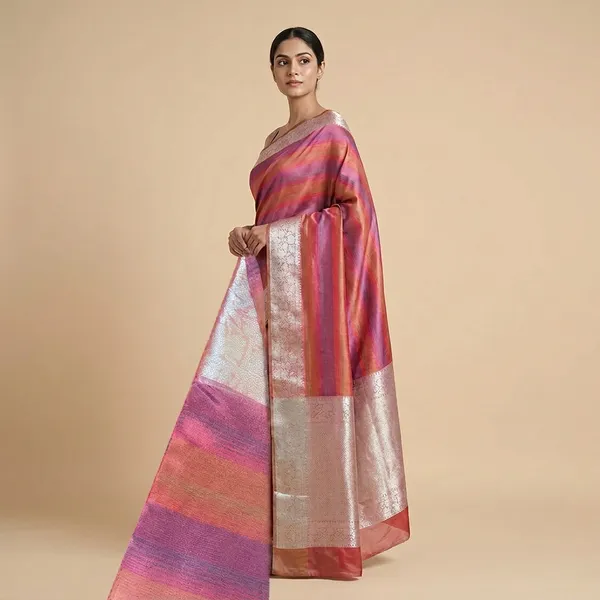 Multicolor_Tissue_Premium_Saree_For_Women