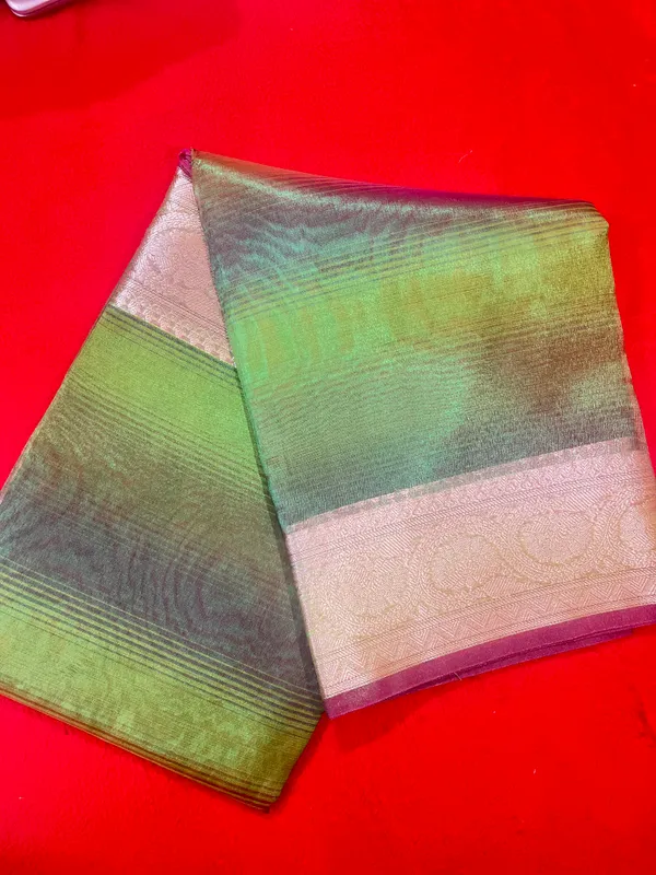 Green_With_Silver_Tissue_Premium_Saree_For_Women