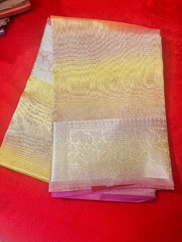 Pastel_Yellow_And_Silver_Tissue_Premium_Saree_For_Women