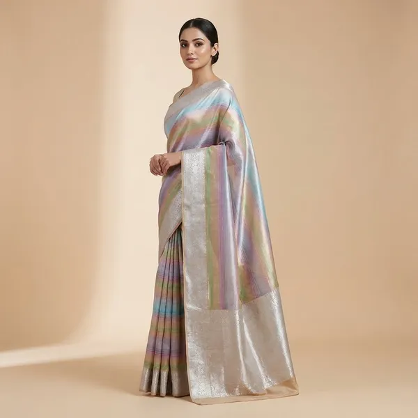 Multicolor_Tissue_Premium_Saree_For_Women