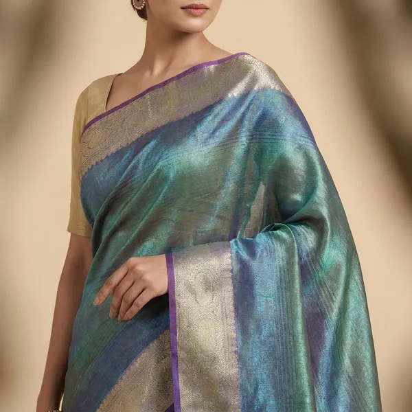 Multicolor_Tissue_Premium_Saree_For_Women