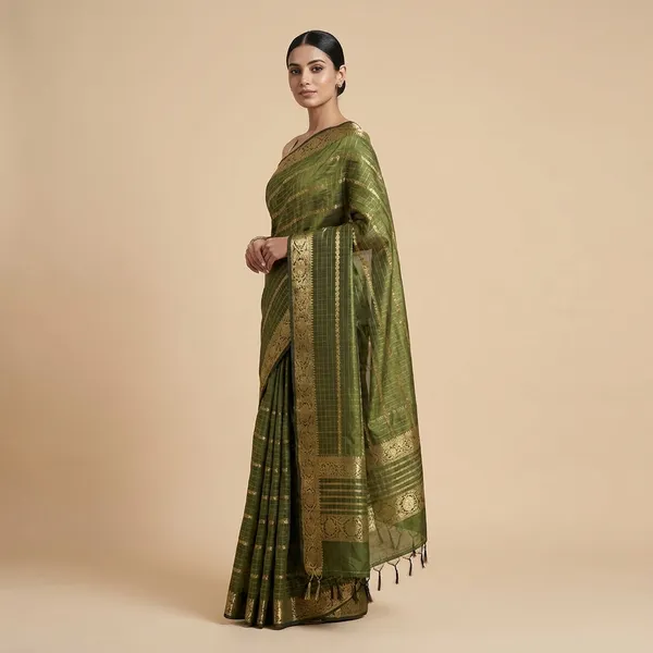 Green_And_Gold_Soft_Silk_Premium_Saree_For_Women