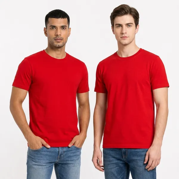 Red_Cotton_Premium_Round_Neck_T_Shirt_For_Men_Pack_Of_2
