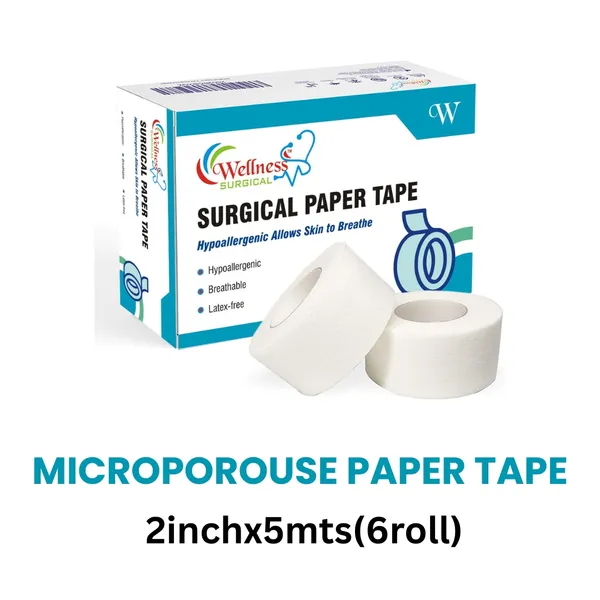 Microporous_Paper_Tape_2Inch_X_5Mts(6Roll)_Set_Of_1