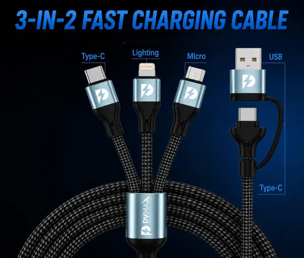 130W_Super_Fast_Car_Charger_with_3_in_2_Fast_Charging_Cable,_Qualcomm_QC_Certified,_100W_USB_+_30W_PD_USB_C_Car_Charger_Adapter,_USB_&_Type_C_Input,_Type_C,_Lightning_&_Micro_USB_Output_for_iPhone,_Samsung,_OnePlus,_Android_&_iOS,_Transparent