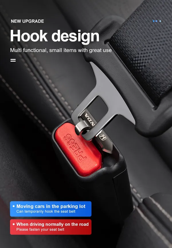 2_Set_Black_Metal_Premium_Seat_Belt_Buckle_For_Car_(Pack_Of_4)