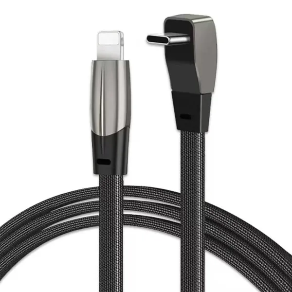 Black_Plastic_Premium_C_To_Iphone_Cable_For_Car