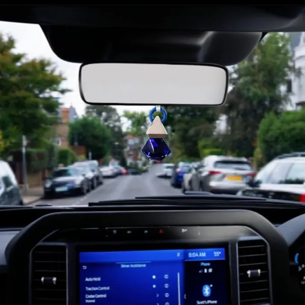 2_Car_Air_Freshener_with_Cedarwood_Cap_-_Transparent_10ml_Refillable_Aromatherapy_Diffuser,_Adjustable_Line_(PACK_OF_2)