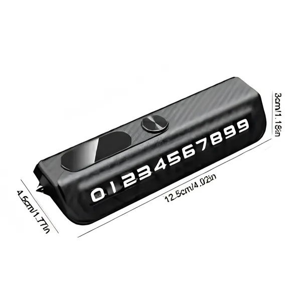 emporary_Parking_Number_Plate_with_a_Vehicle_Removal_Phone_Number,_Multi-functional,_Durable,_Featuring_Rollers,_a_Safety_Hammer,_and_a_High-end_Wood_Grain_Finish