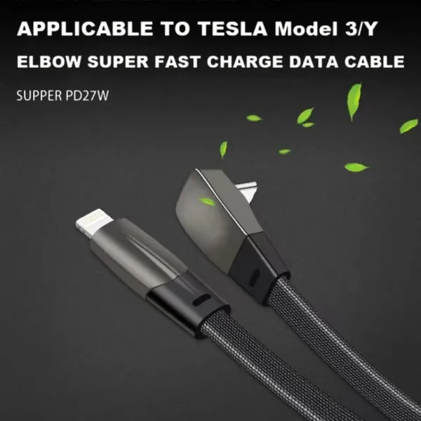 Black_Plastic_Premium_C_To_Iphone_Cable_For_Car
