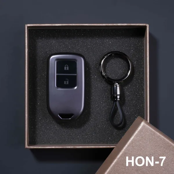 Premium_Tpu_Car_Key_Cover_And_Metal_Keychain(Gunmetal)