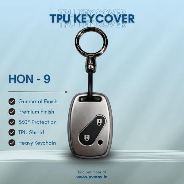 Premium_Tpu_Car_Key_Cover_And_Metal_Keychain(Gunmetal)